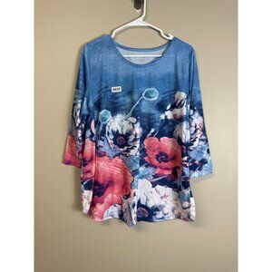 Allison Daley xlarge. Top 3/4 sleeve